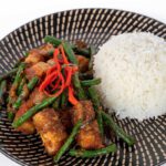 Pad Prik Khing Moo Grob (Served with Rice)